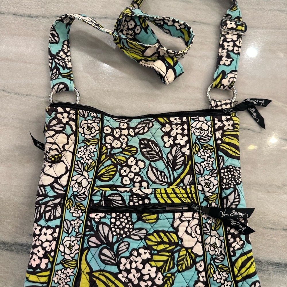 Vera Bradley Geometric Patterned Bag in Blue and Green